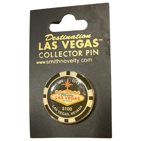 Sin City $100 Las Vegas Nevada Pin Lapel Enamel Collectible Souvenir - Picture 1 of 2